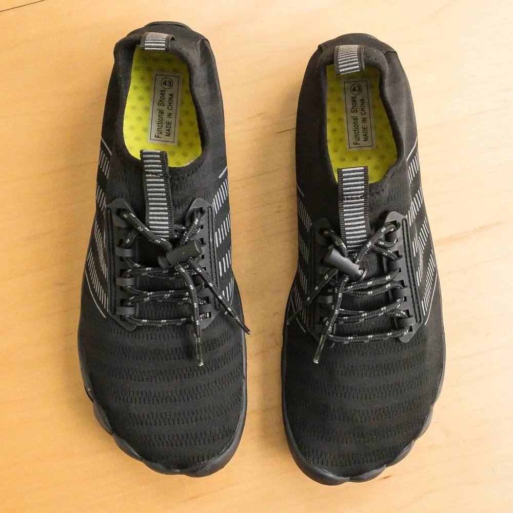 SAYOLA Water Shoes Mens Size 9.5 Black Quick Dry Aqua Swim Barefoot Beach Surf - Picture 6 of 16